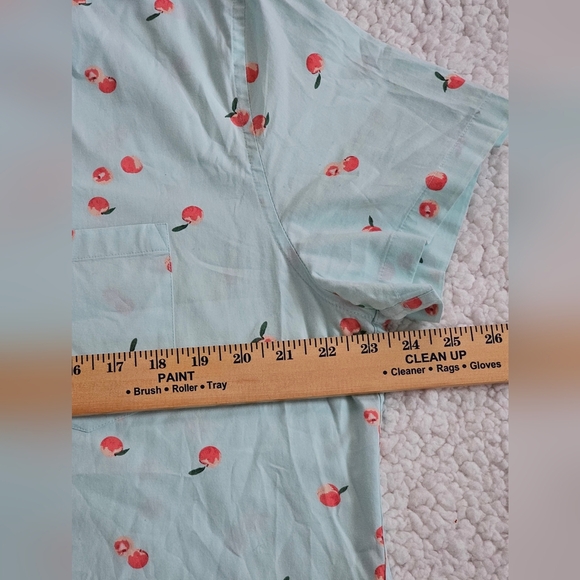 J.Crew Factory Slim Flex Washed  Fruit Print Short Sleeve Shirt  Men Size XL - Picture 6 of 7